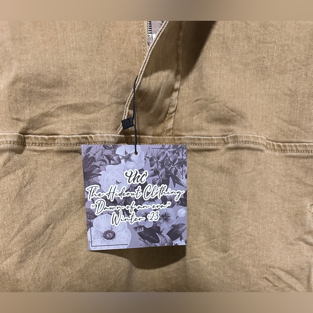 The Hideout Clothing, Fur 1/2 zip Dawn Mock Neck Anorak, size med, Unisex, NWT - Picture 3 of 13